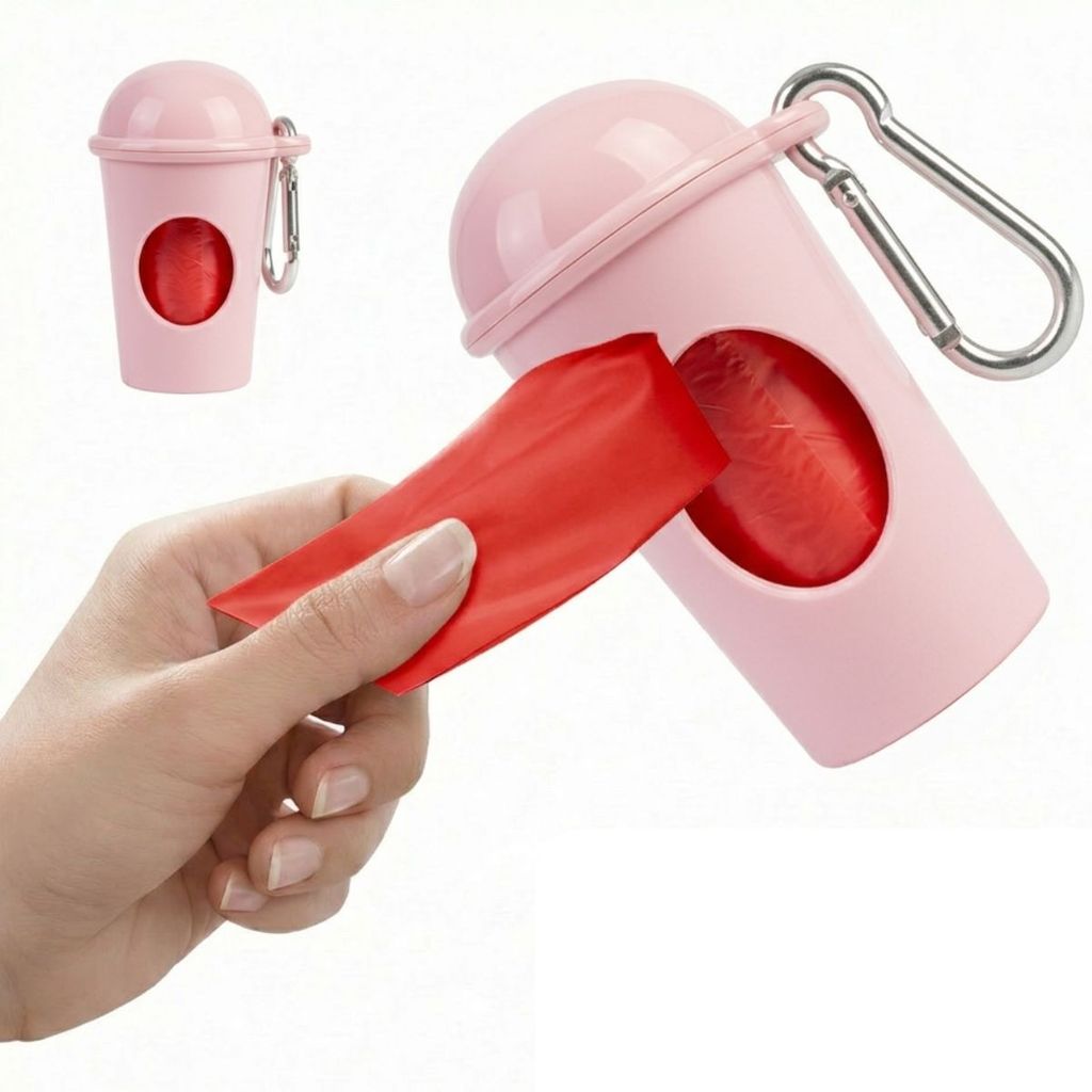 Cata Caca Com Refil Sacos Porta Saquinho Pet Cães Gatos Cachorro Recolher Coco Saco Para Fazes