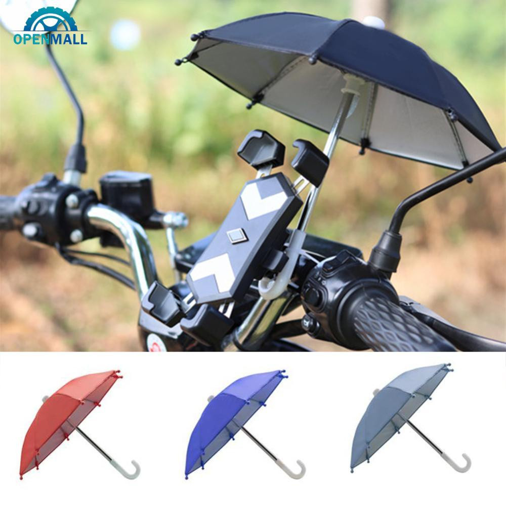 OPENMALL 1Pc Porta Telefone Celular Bicicleta Motocicleta Guarda-Chuva Portátil À Prova D'água Mini Parasol Anti-Permeab