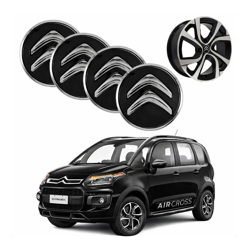 Kit Calotinha Roda Citroen C3 C4 C5 Cactus Picasso Aircross