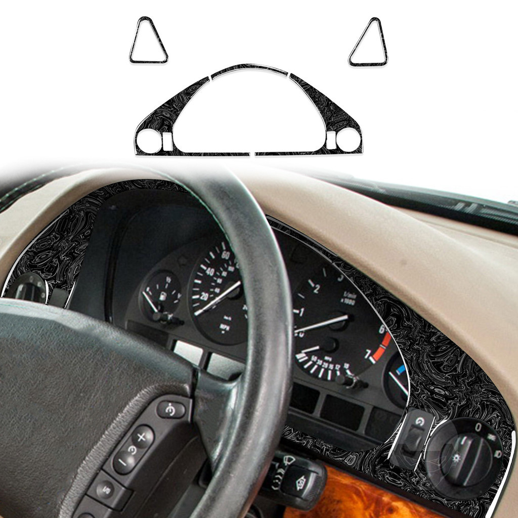 Adequado para BMW série/5 M5 E39 98-03 instrumento de condução principal mármore preto padrão modificação Interior do ca