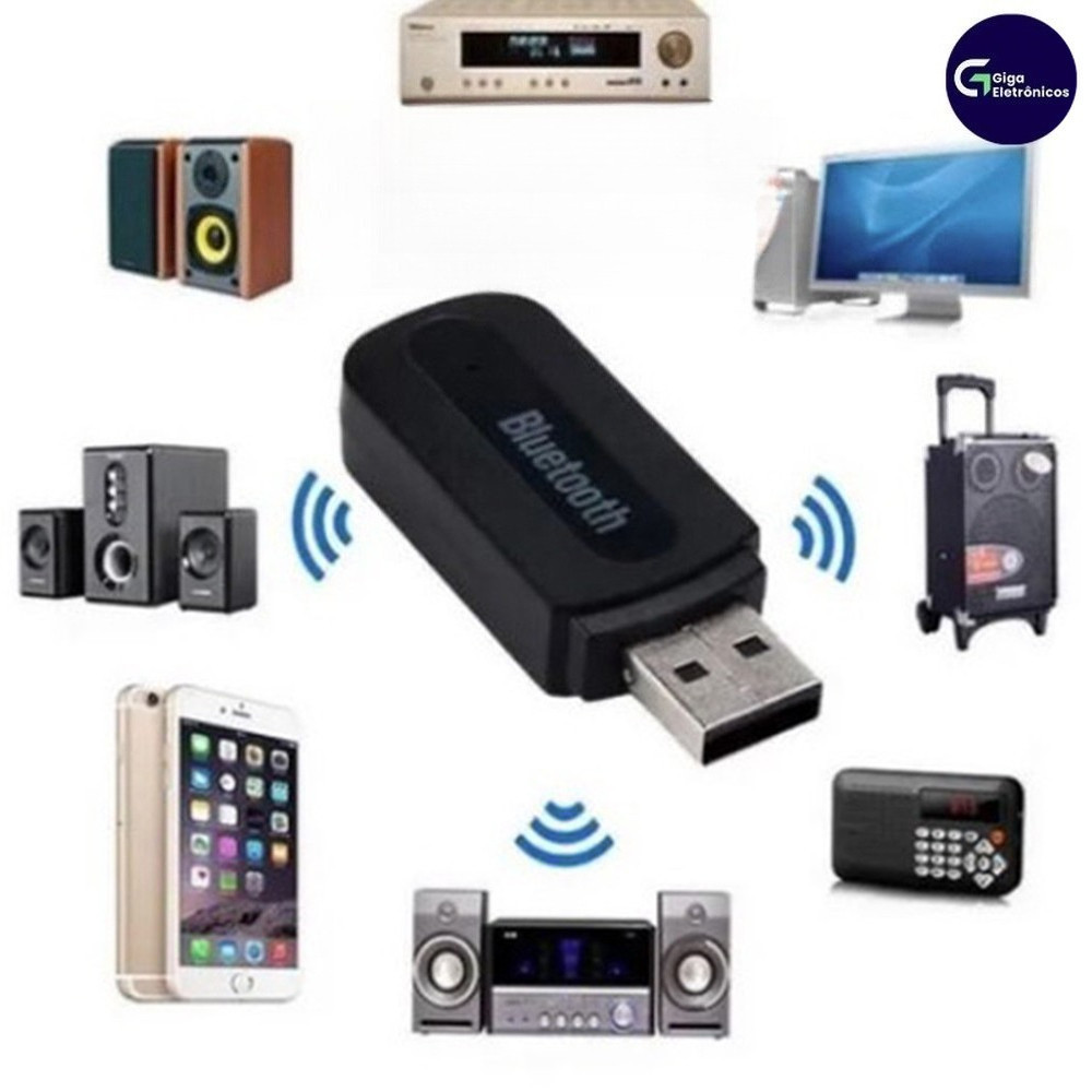 Adaptador Receptor Bluetooth Usb Música P2 Chamada Som Do Carro em Oferta na Shopee