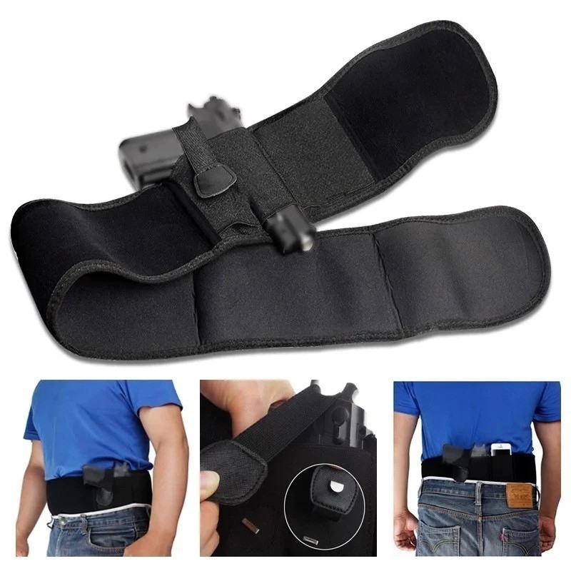 Coldre De Barriga Velado Tático Coldre Abdominal Universal Arma Cintura