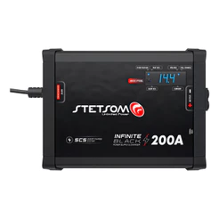 Fonte Carregador Stetsom Infinite 200a Amperes Som Automotivo Para Caixa Bob Som Carro Paredão 12v Bivolt Carregador