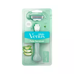 APARELHO DE BARBEAR GILLETTE VENUS PELE SENSIVEL + 1 REFIL