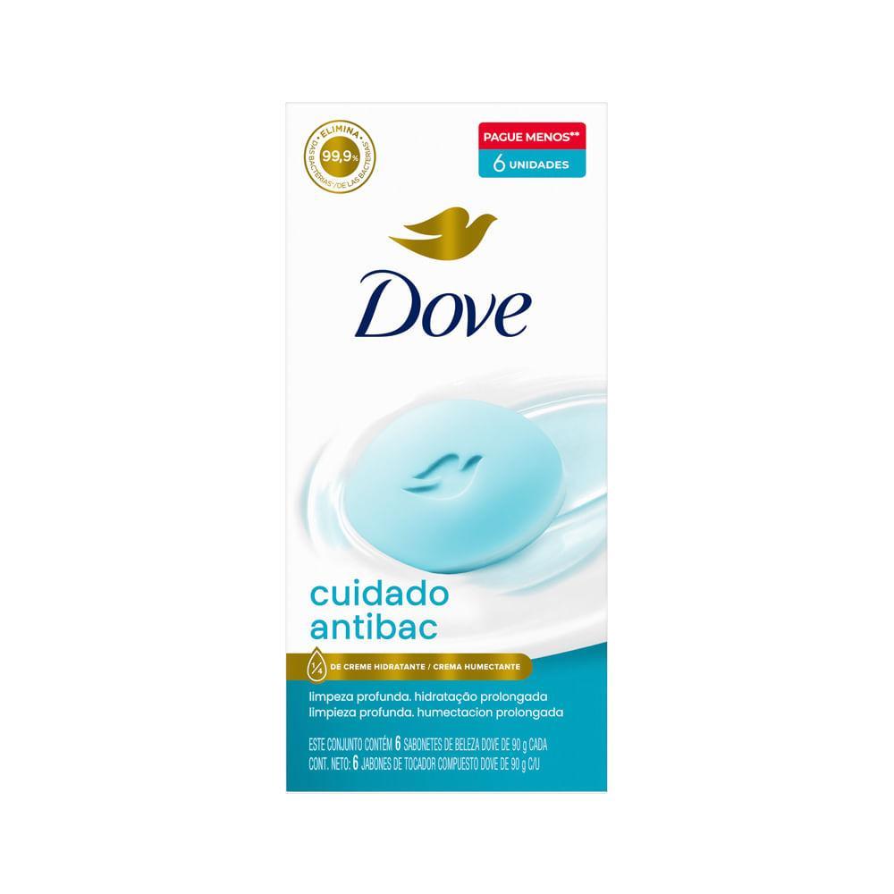 SABONETE DOVE BARRA COM 6X90GR CUIDADO ANTIBAC ESPECIAL em Oferta na Shopee
