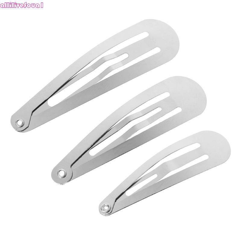 allilivefoua1 50 Peças Grampos Cabelo Prateado Artesanato Faça Você Mesmo 4 5 6 Cm