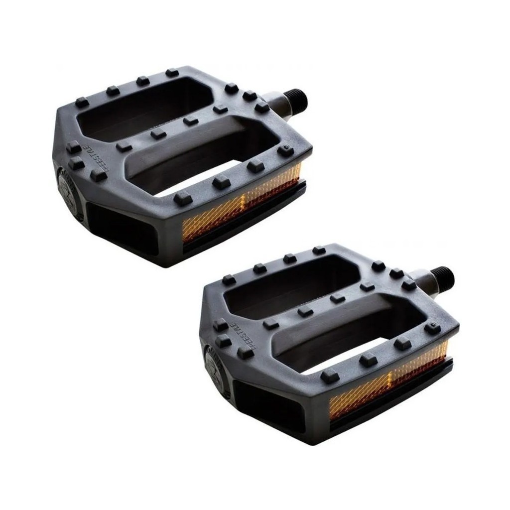 Pedal Bicicleta Plataforma Nylon Rosca Grossa (par)