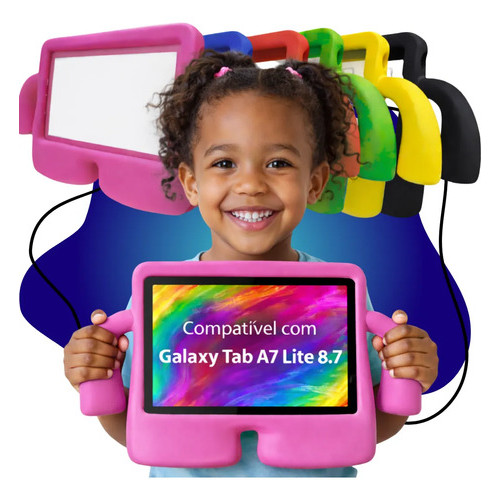 Capa Mãozinha Bracinhos Para Galaxy Tablet A7 Lite 8.7 Anti Impacto