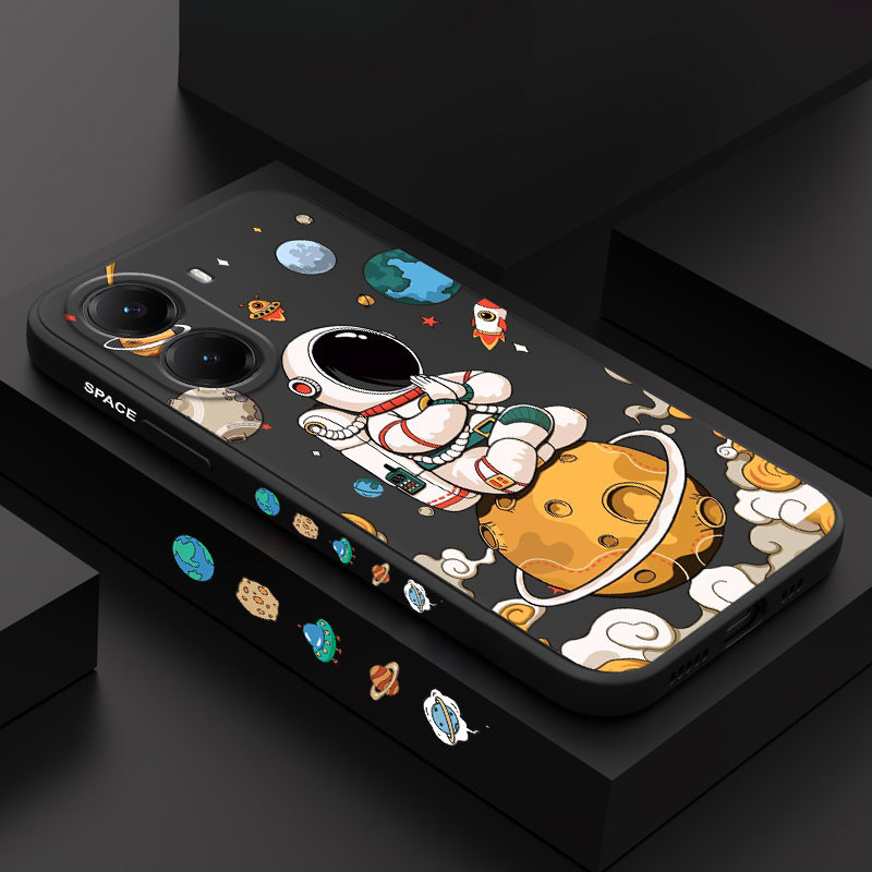 Buda Astronauta Caso De Telefone Para Xiaomi Poco F8 X8 M8 X7 F7 Pro Max Ultra 5G Clássico Capa Sensação Confortável