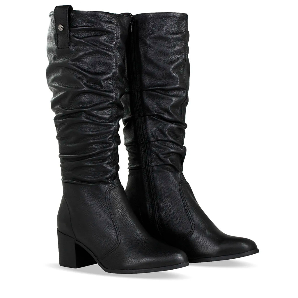 Bota Montaria Bottero Feminina Cano Longo Couro Burnish Confortável Dia a Dia Original