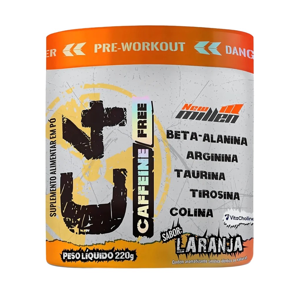 Pré Treino Sem Cafeína New Millen C4 Caffeine Free e Colina 220g em Oferta na Shopee