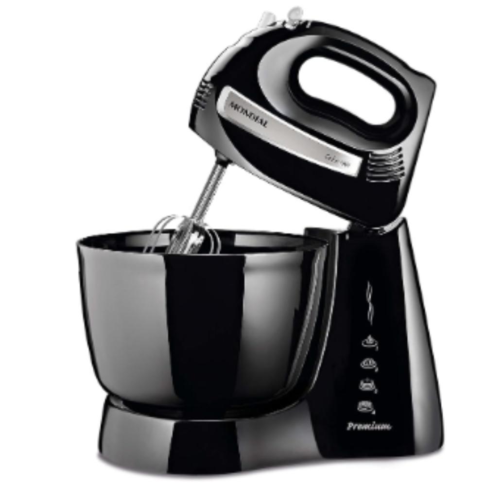 Batedeira Mondial Cake Premium 4 Velocidades + Turbo 500W Preto 220V - B-50-B em Oferta na Shopee