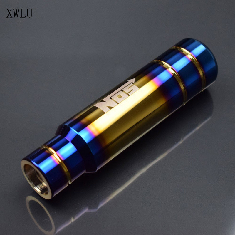 Cabeça de Alavanca de Câmbio Universal Bride/NOS em Alumínio Azul Queimado 13CM TXFW