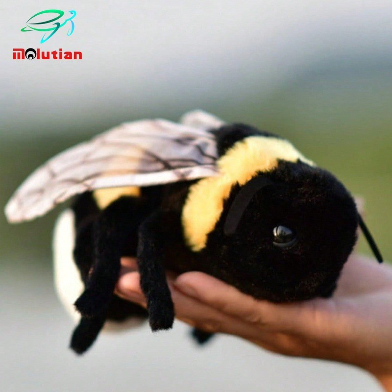 MOLUTIAN Abelha Brinquedo De Pelúcia Simulação Boneca Inseto Animal Travesseiro Decoração Para Casa Presente De Aniversá