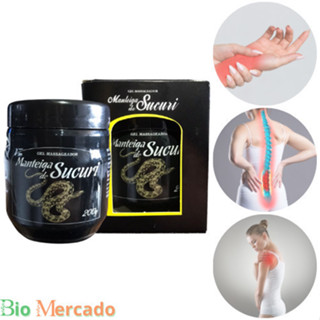 Kit 2 Gel Massageador Manteiga De Sucuri Banha 200g - Original Banha Nectár Original em Oferta na Shopee