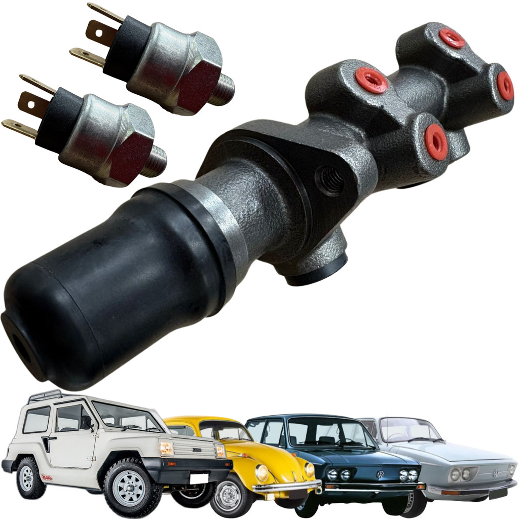 Kit Cilindro Mestre de Freio Volkswagen Brasilia Fusca 1.3 1.6 8V RCCD24061
