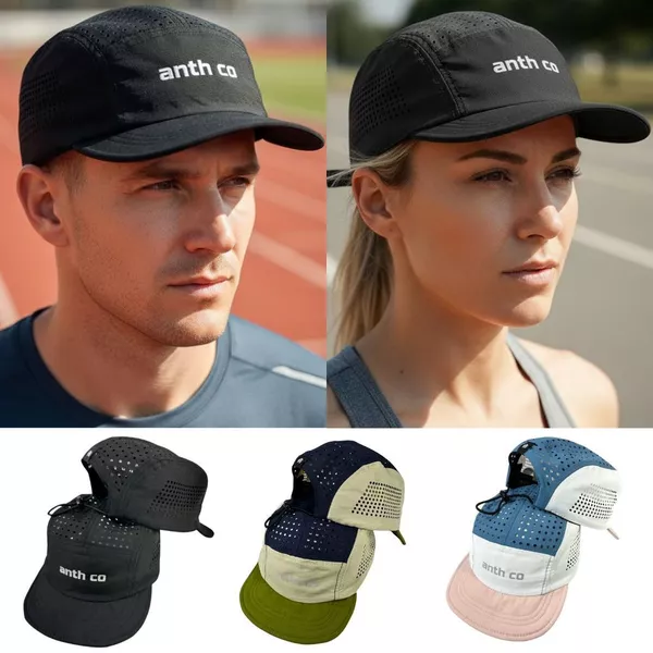 Boné Corrida Esportes Fitness Fresh Aba nenem Curta Flexível Impermeável Anth Co Original Unisex
