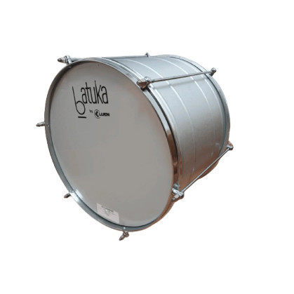 Surdo 30x14" Alumisteel 6 Afinações Aro Bola Cromado Pele Leitosa Batuka by Luen 60029BCR