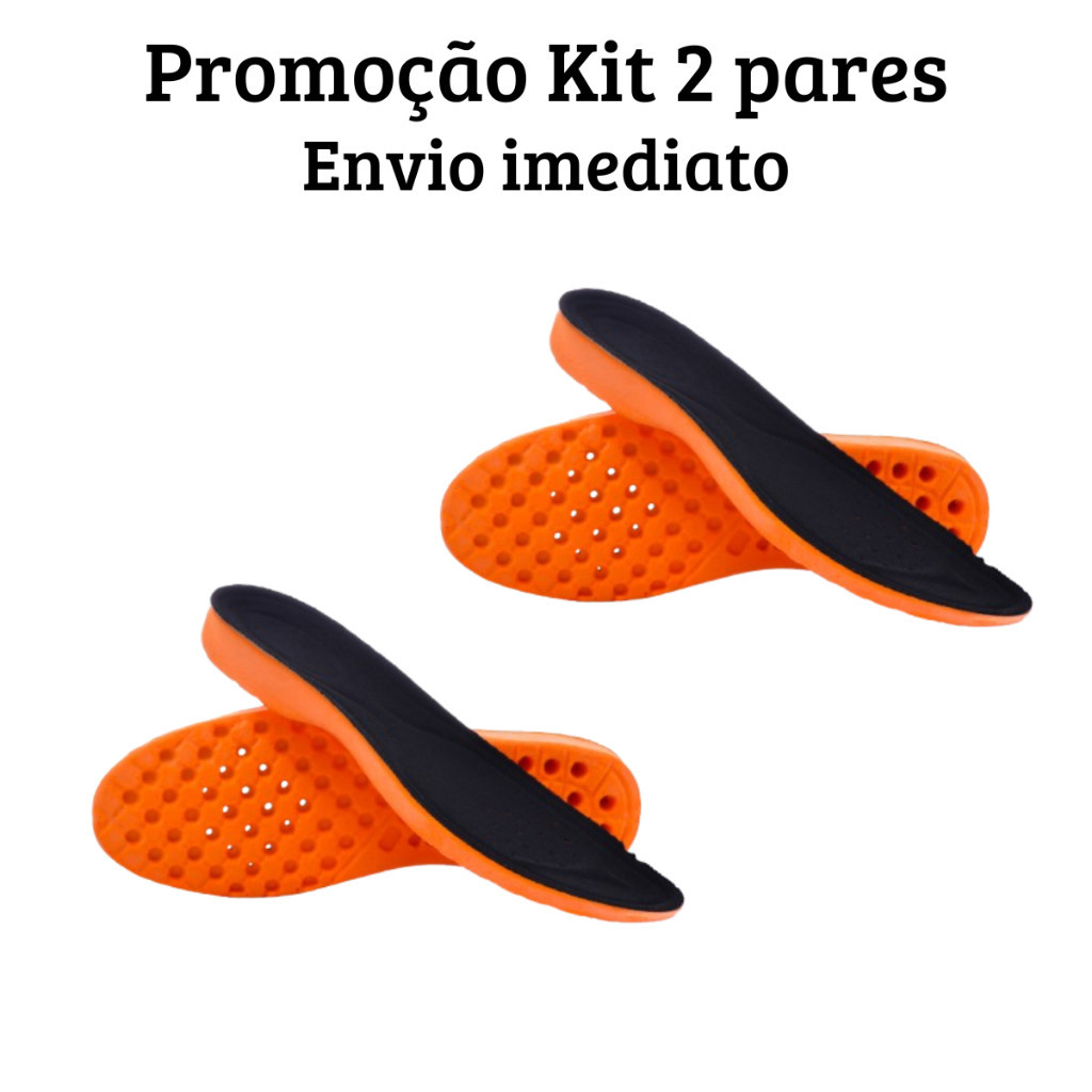 Kit 2 Palmilhas Macia  de gel pu confortável para uso diário track