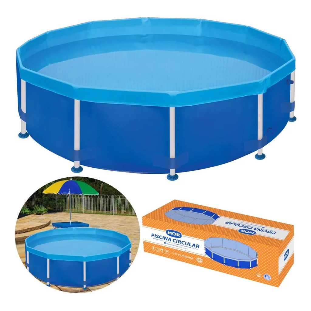 Piscina Estrutural  retangular ou Circular 3000 L / 4500 L / 5.500 Litros - MOR