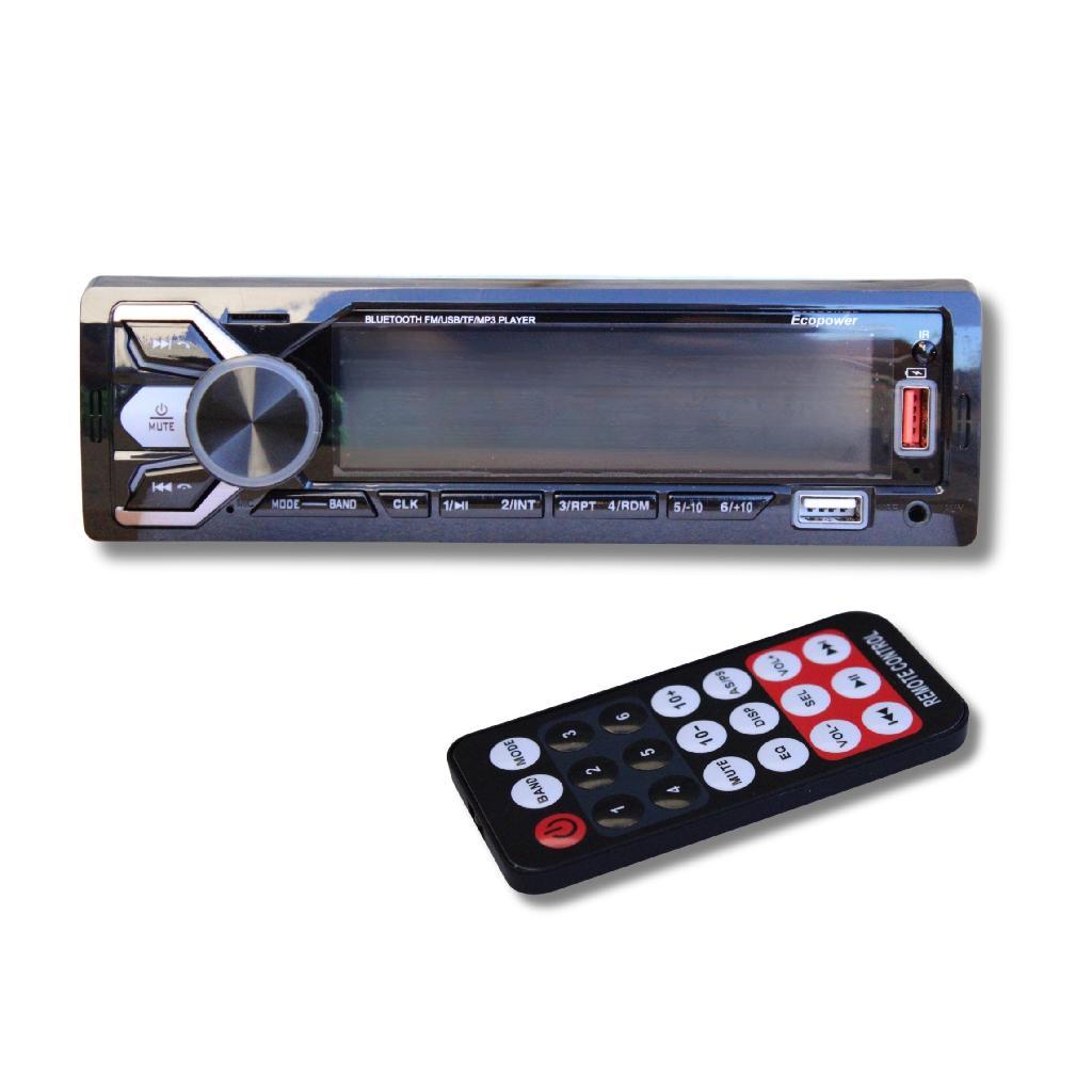 Rádio Automotivo Ecopower Bluetooth USB SD FM 4x45W MP3 Aux