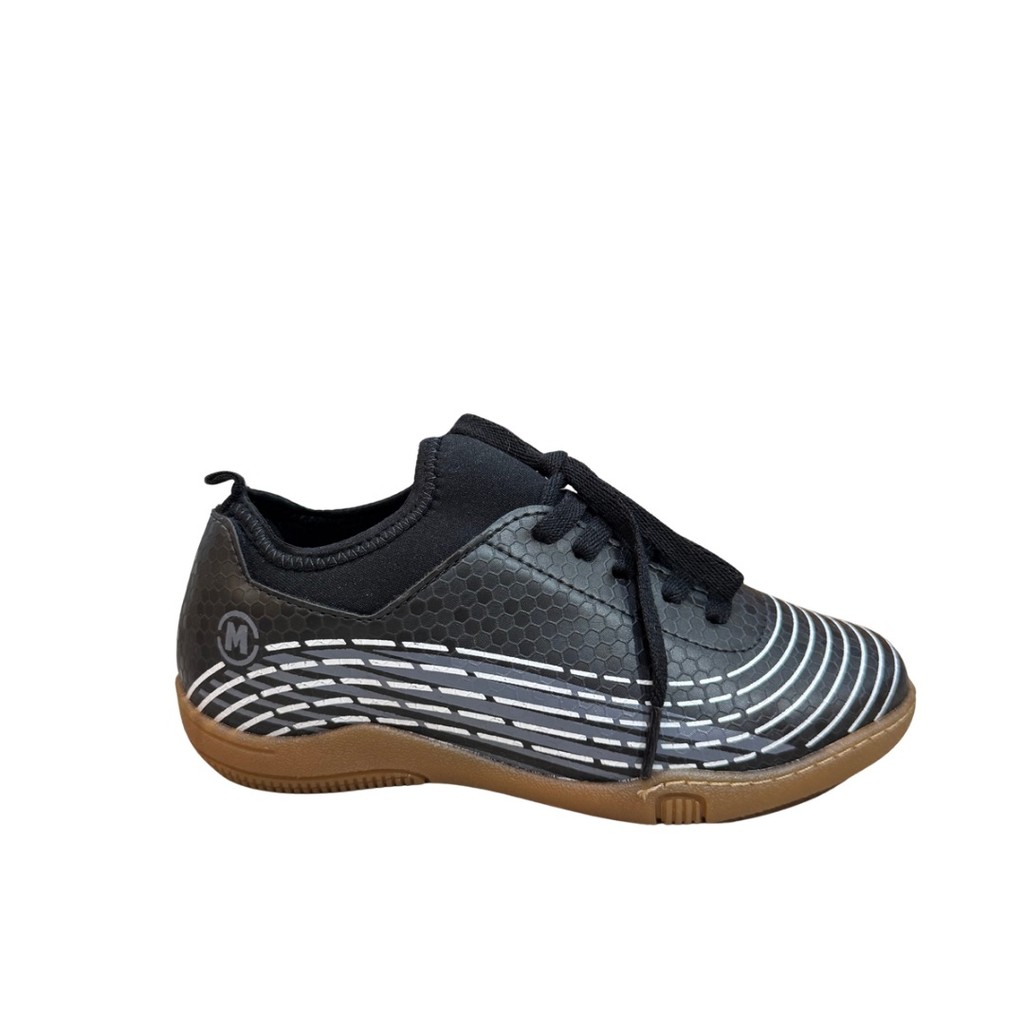 Chuteira Infantil Molekinho 2808.339 Costurada Futsal Preto