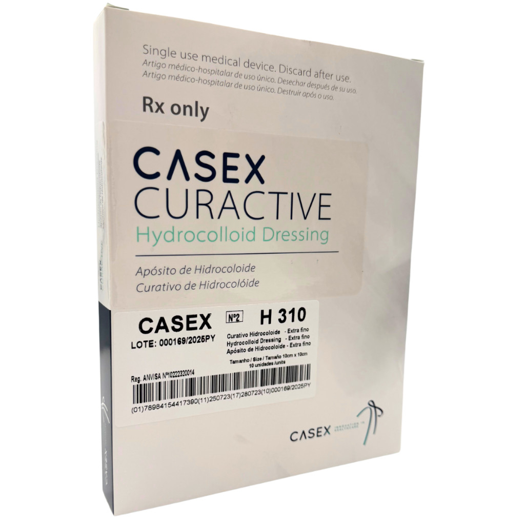 H310 Curativo Hidrocoloide  10x10 Cx Com 5 Unidades - Casex em Oferta na Shopee