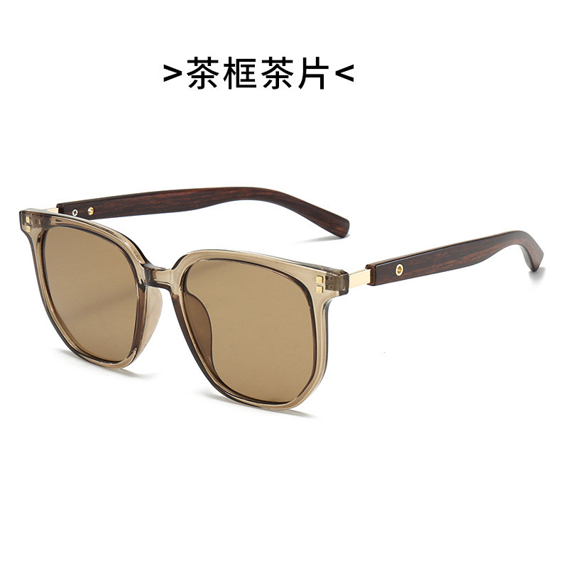 oculos de sol masculino Retro High-End óculos de sol masculino na moda moda grão de madeira óculos de sol feminino Anti-