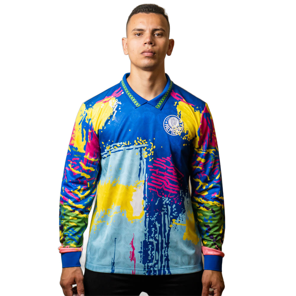 Camiseta Palmeiras Betel Retrô 1993 Goleiro Azul