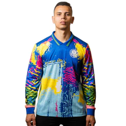 Camiseta Palmeiras Betel Retrô 1993 Goleiro Azul
