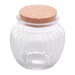 Pote Lyor Classic de Vidro com Tampa de Rolha 600ml