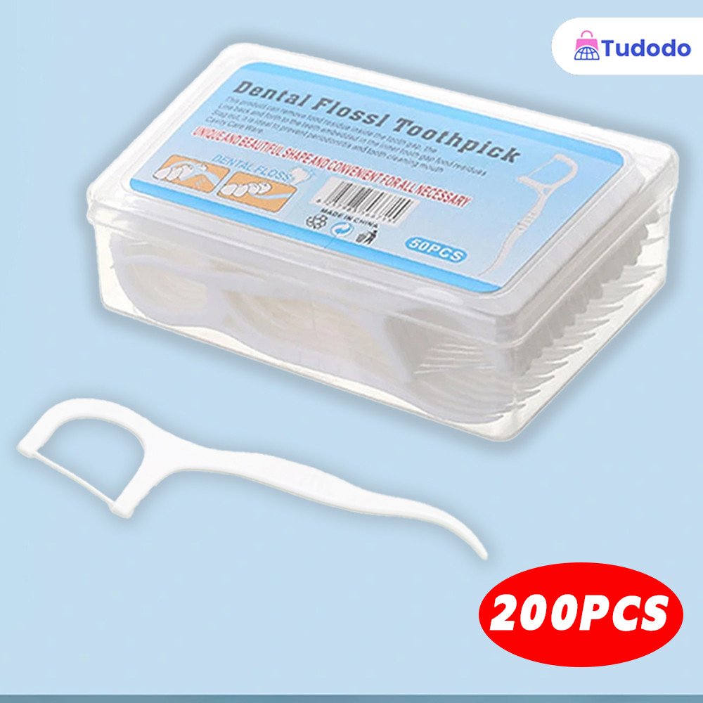 Fio Dental com Haste em Forma de Arco Ultra Fina - Projetado para Usuários de Todas as Idades