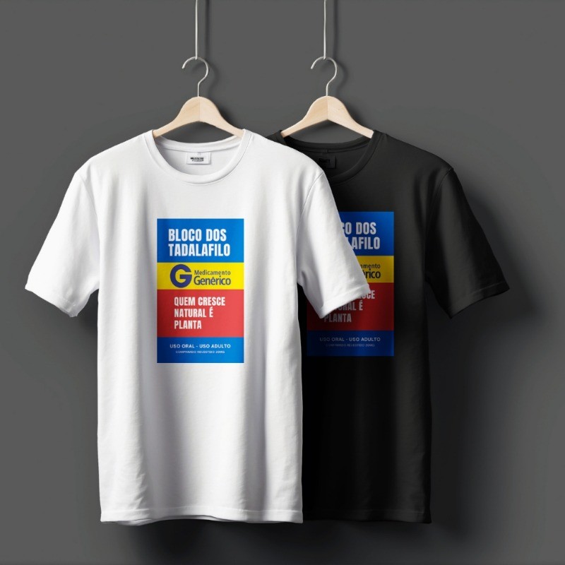 Camiseta Carnaval Bloco Tadalafilo Bloquinho Abada Carna 2026 Humor Remedio Envio Imediato Oferta