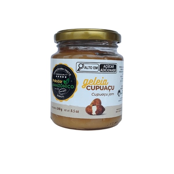 Geleia de Cupuaçu Amazônica 75% Polpa Sem Glúten 240g