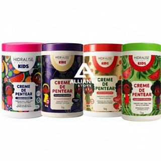 Creme de Pentear Hidralise Kids 1kg - Super Definição, Hidratação e Brilho para Cabelos Cacheados e Crespos - Sem Frizz em Oferta na Shopee