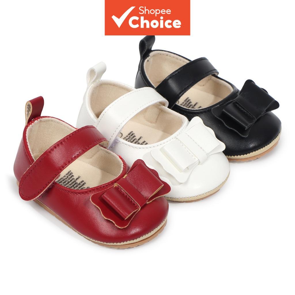 Sapatos Mary Jane Para Bebês Meninas – Primeiros Caminhantes Antiderrapantes Com Sola Macia E Laço 0 A 18 Meses , Primav