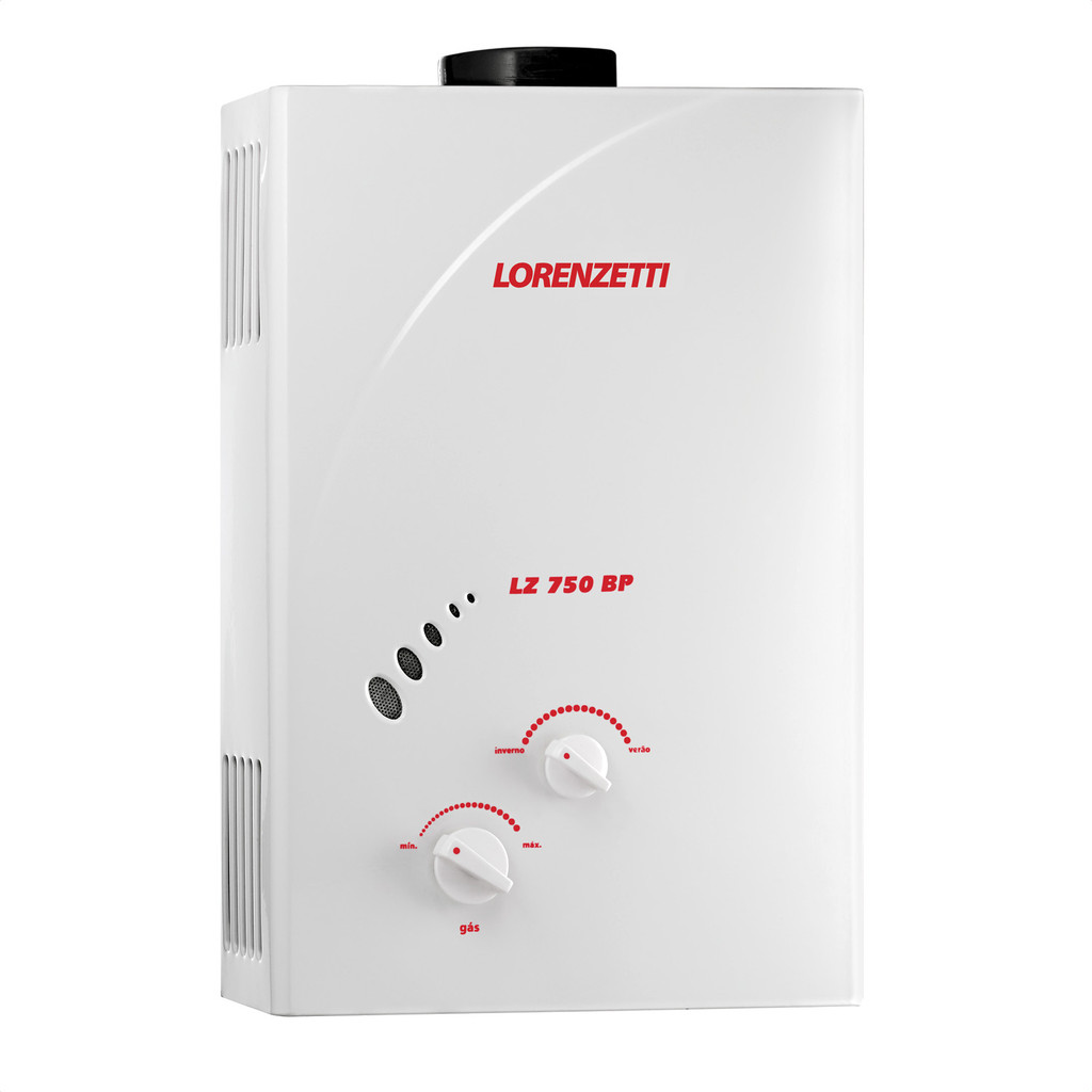 Aquecedor de agua a gás elétrico Lorenzetti lz750 7,5 litros Branco