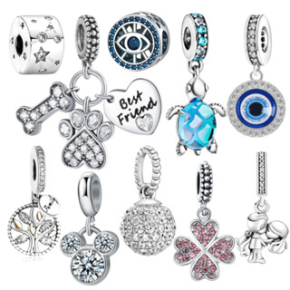 Pulseira Prata 925 com Berloque Encanto Inicial Charme Clássico Pingente DIY em Oferta na Shopee