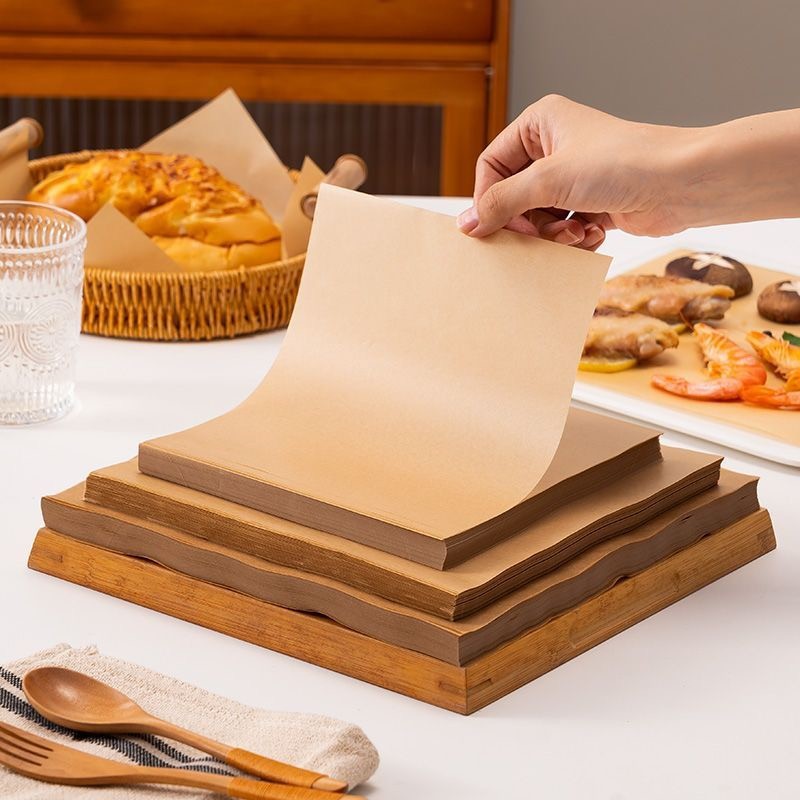 Detalhes do 50/100/150 Folhas de Papel Antiaderente para Airfryer/Forno 25cm/30cm/40cm
