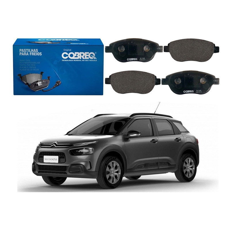 Pastilha Freio Dianteira Cobreq C4 Cactus 1.6 2018 A 2021