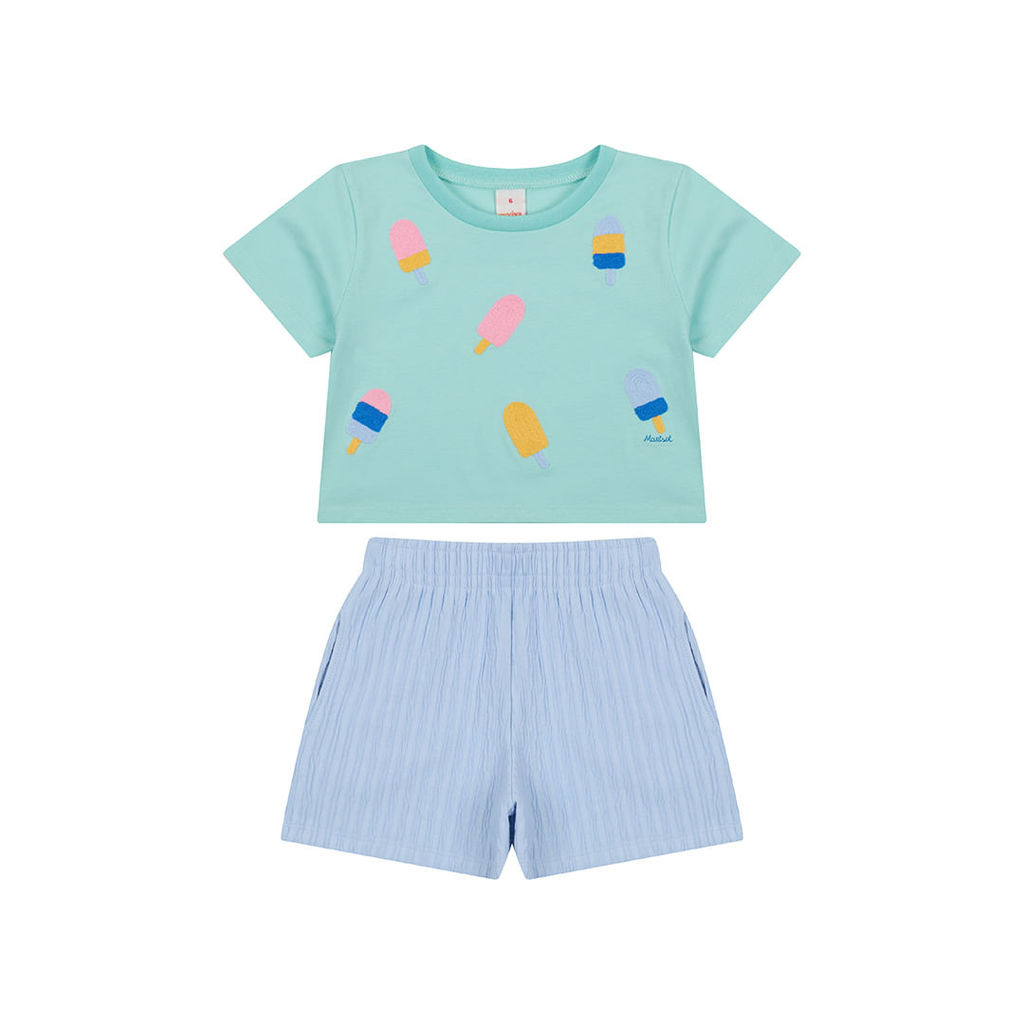 Conjunto Curto Picolé Menina Marisol