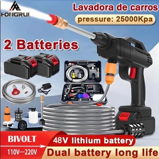 Lavadora de Alta Pressão Portátil Recarregável Para Carros E Jardins Linha Premium Pistola Lava Jato Profissional em Oferta na Shopee