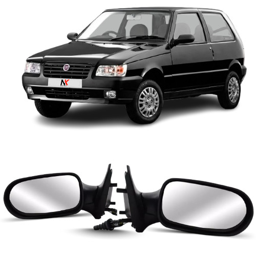 Par/Un Retrovisor Uno Fire Flex 2006 2007 2008 2009 2010 2011 2 Portas Com Contr