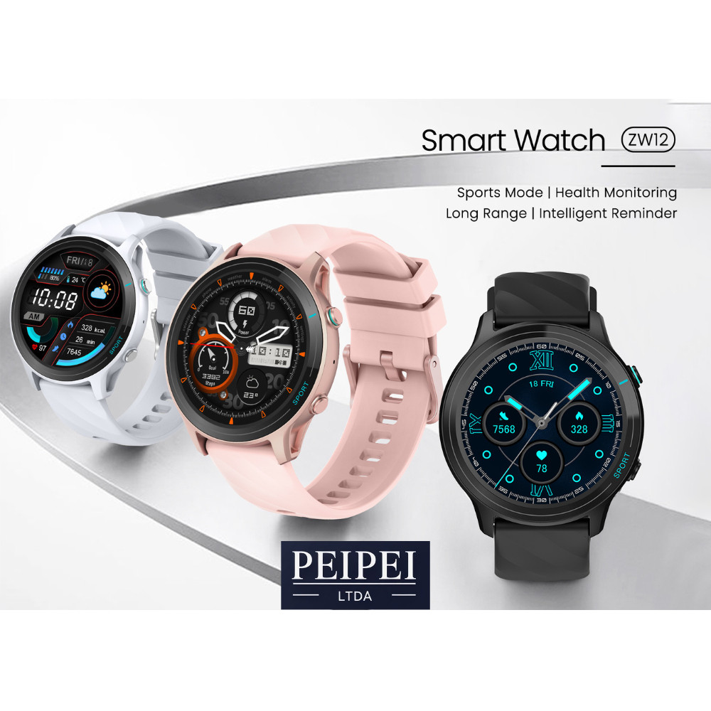 Smartwatch PEJE ZW12-Relógio Smartwatch 1.52",À Prova d'Água IP68+ Pulseira Extra