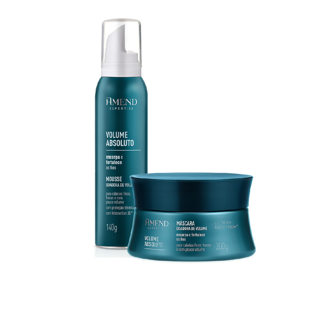Amend Mascara + Mousse Doador de Volume Absoluto Expertise