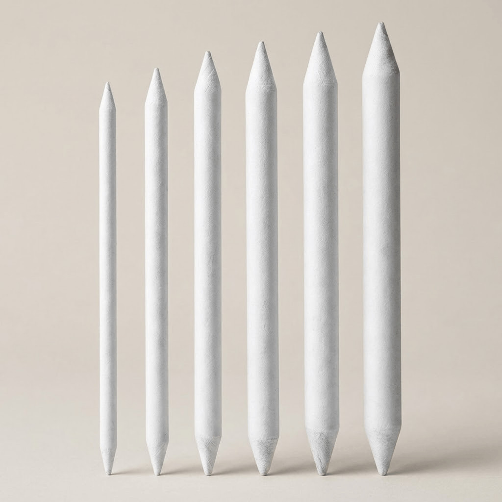 Kit Esfuminho 6 Unidades Para Desenho Realista Sombra E Luz Esboço Arte Material Escolar Papelaria