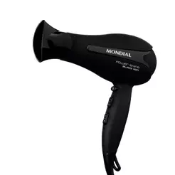 Secador de Cabelos Mondial Power Shine Black Íon 2000W SC-13