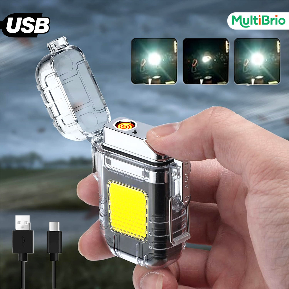 Isqueiro Elétrico a LED USB Recarregável Compacto Seguro Anti Queimadura Leve e Prático em Oferta na Shopee