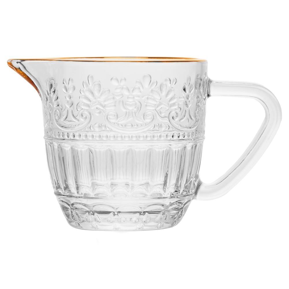 Leiteira Wolff Mauve com Fio de Ouro 230ml Cristal em Oferta na Shopee