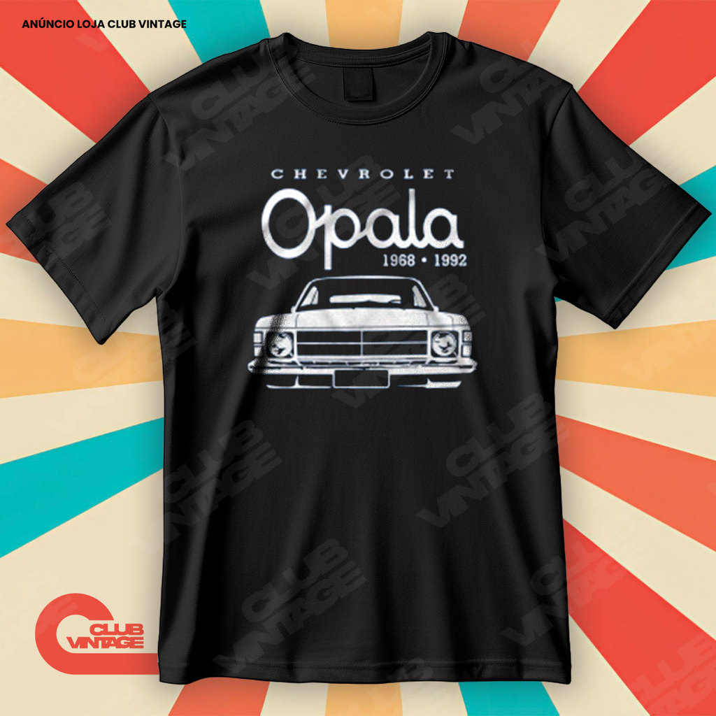 Camiseta Chevrolet Opala Blusa Camisa Carros Antigos 100% Algodão